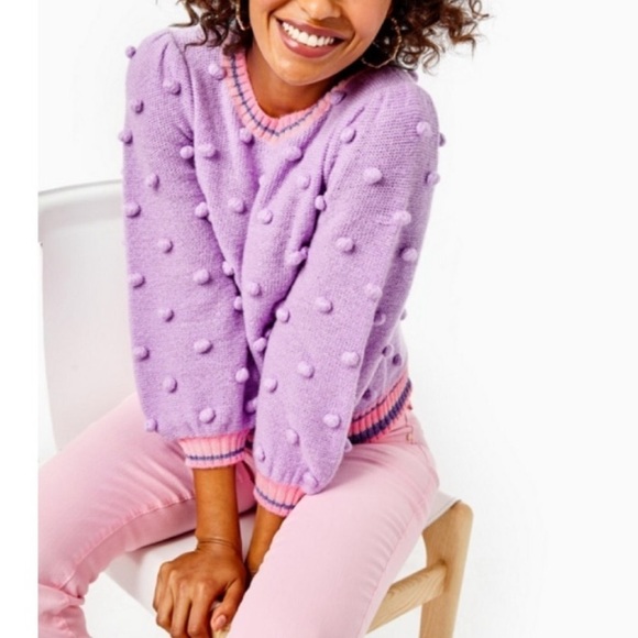 Lilly Pulitzer Dorianna Sweater in Purple Iris - Picture 1 of 3